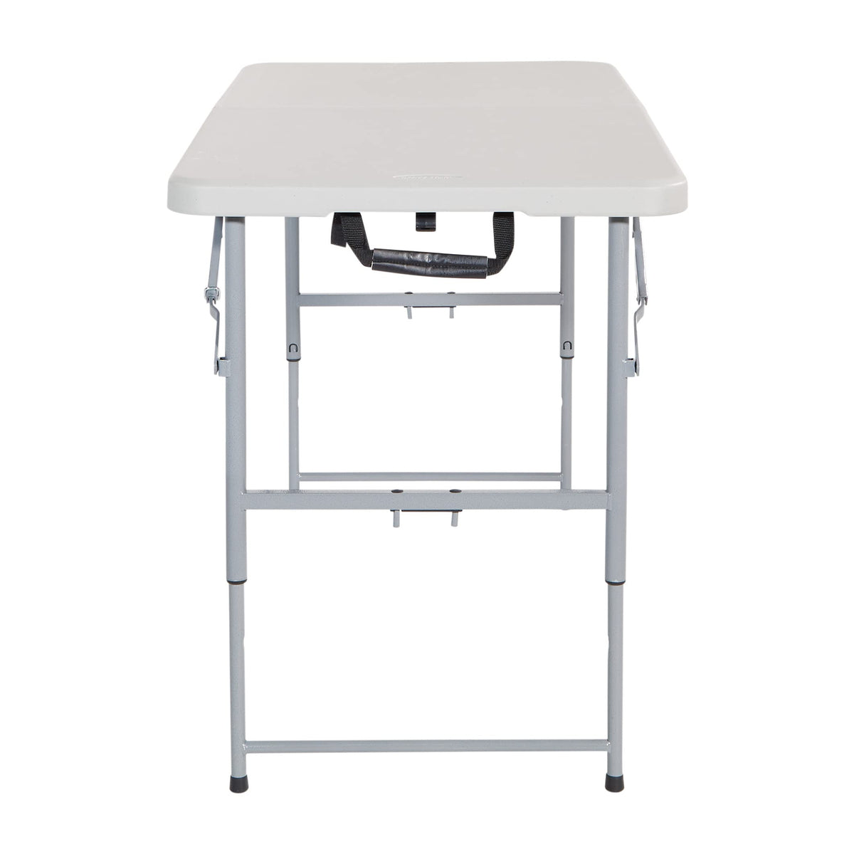 Office Star Products 122 cm Height-Adjustable Folding Resin Table Light Gray