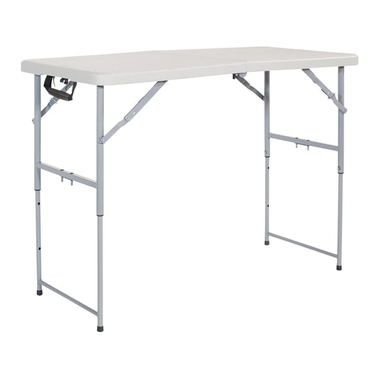 Office Star Products 122 cm Height-Adjustable Folding Resin Table Light Gray