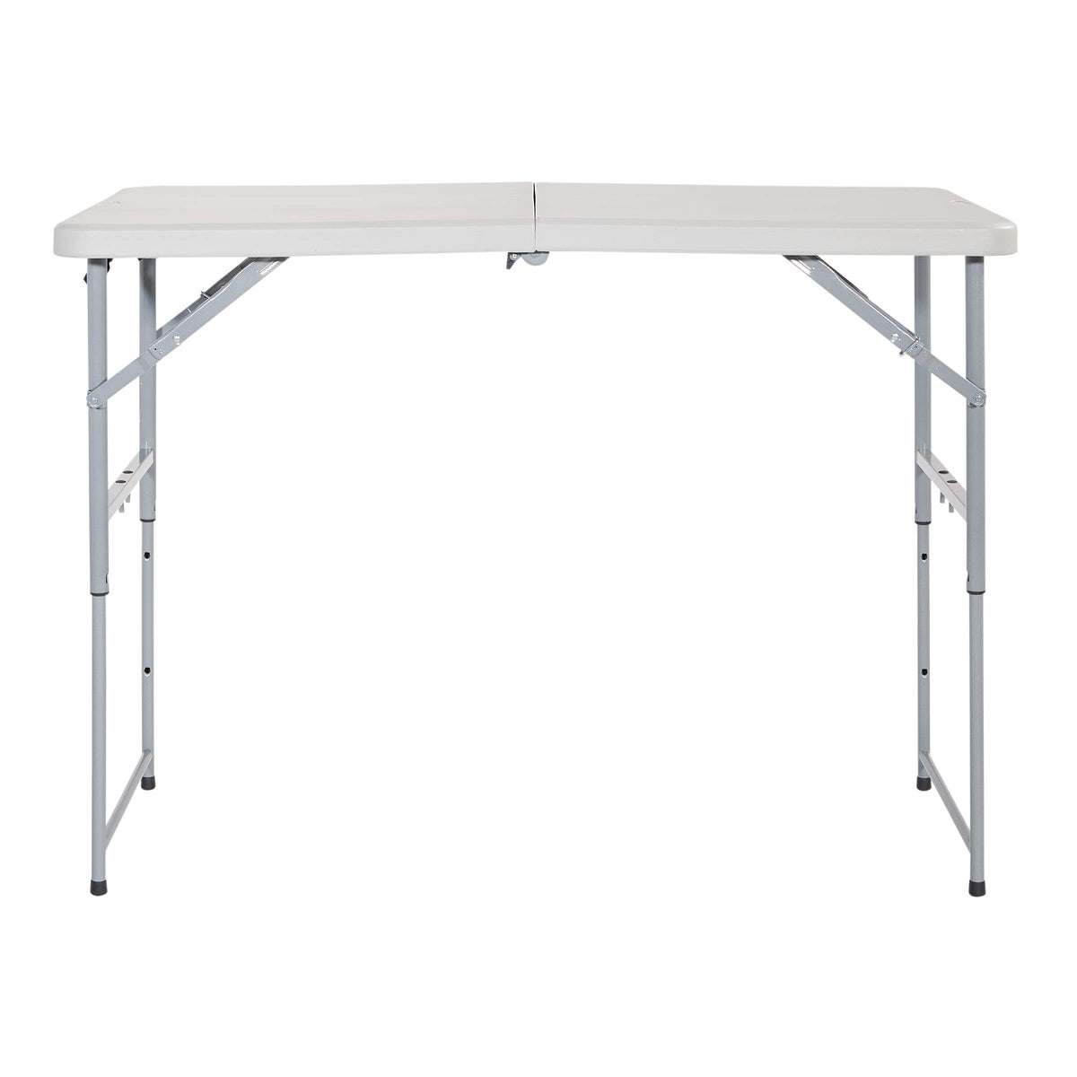 Office Star Products 122 cm Height-Adjustable Folding Resin Table Light Gray