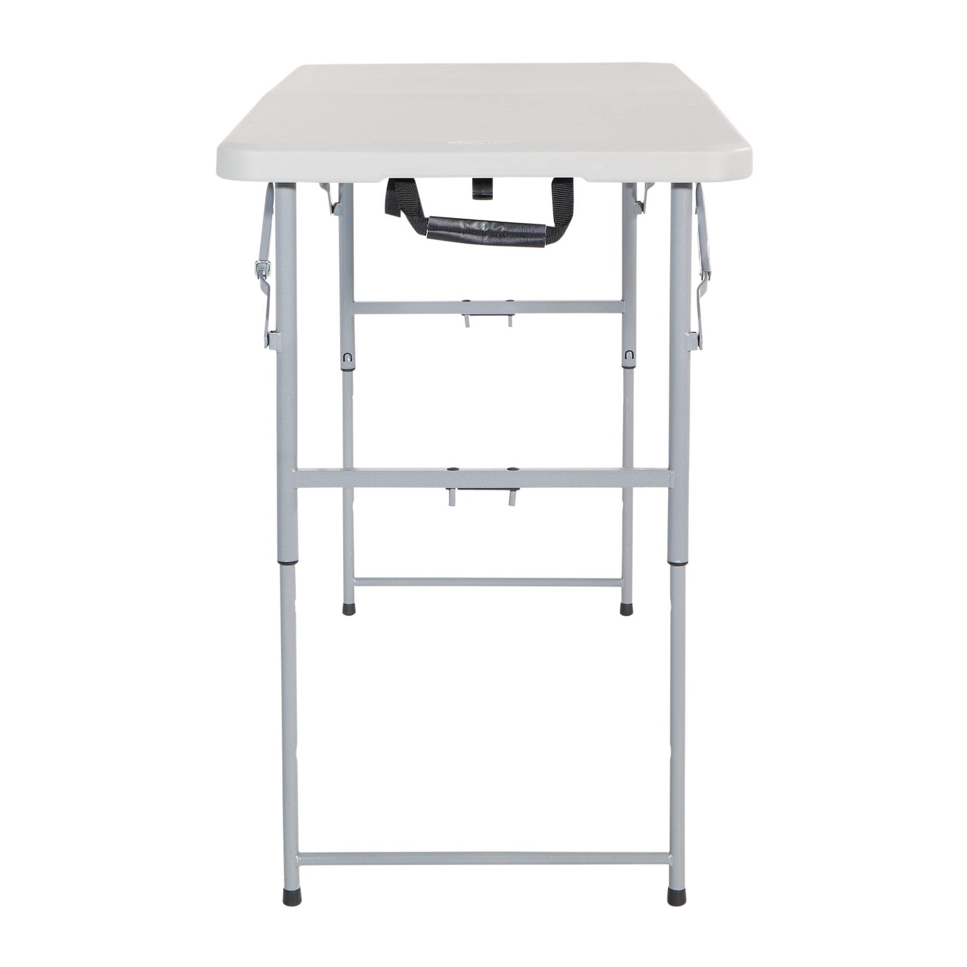 Office Star Products 122 cm Height-Adjustable Folding Resin Table Light Gray
